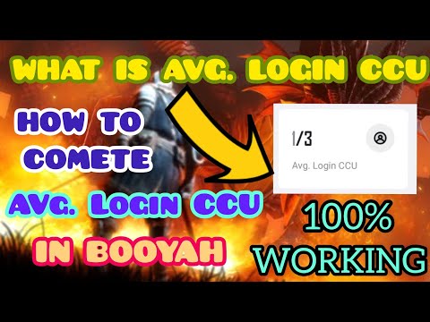 What is average login CCU | How to complete CCU in Booyah app | Chetan bhai gaming
