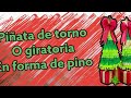 piñata de torno en forma de pino (giratoria) resumen