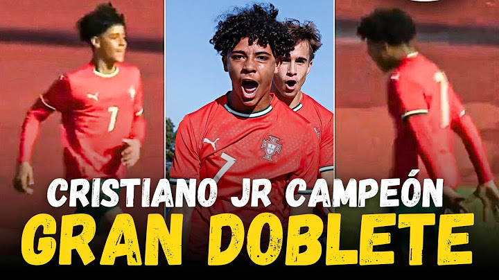 ⚽⚽🏆 MVP y Doblete de CRISTIANO JR en la Final • El hijo de Cristiano Ronaldo hace CAMPEÓN a Portugal