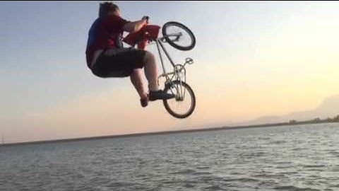 Chase Fulcher lake jumping Huntington slow motion