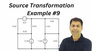 Source Transformation Example | Voltage Source to Current Source |  Mritunjay Sir