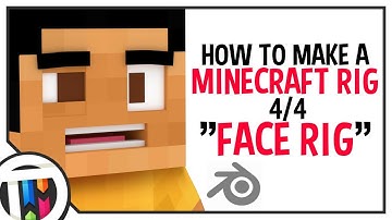 Blender Tutorial - How to make a Minecraft Rig - Face Rig [4/4]