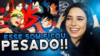(NÃO OTAKU) REAGINDO ao NINJAS VS. SAIYAJINS | COMBATE DE RIMAS