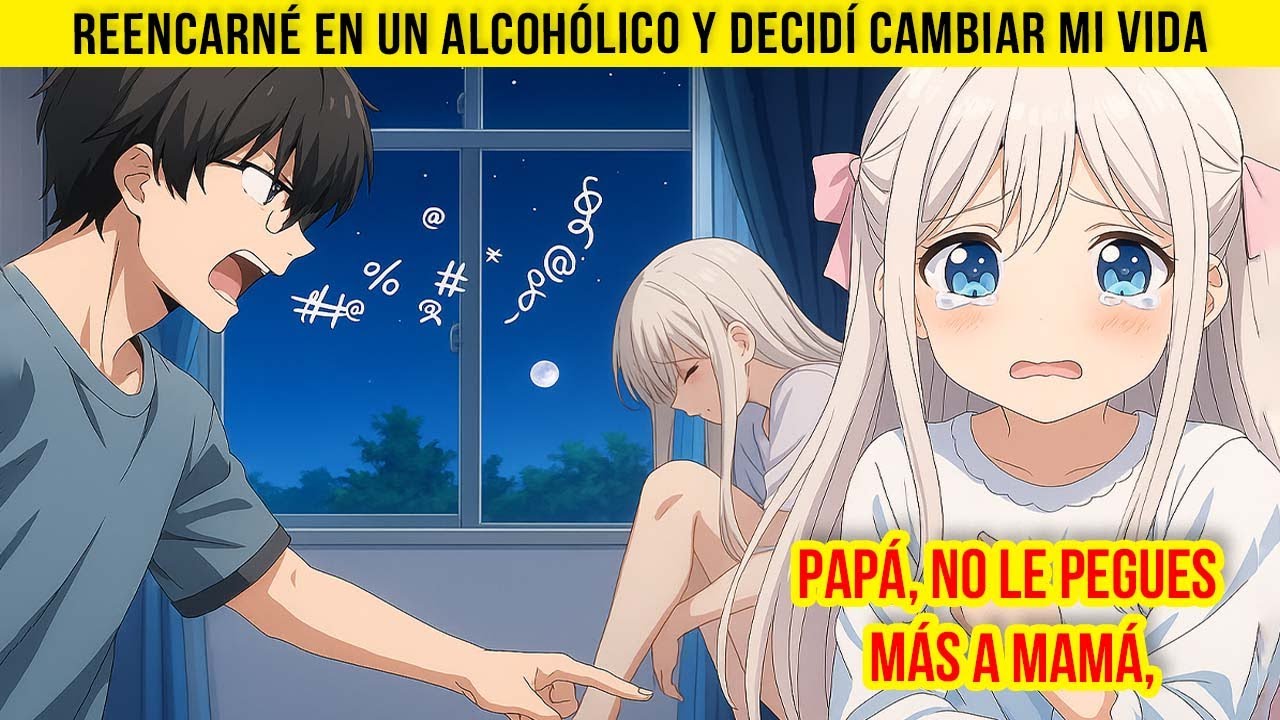 PAPÁ, no le pegues más a MAMÁ, Reencarné en un ALCOHÓLICO y decidí CAMBIAR MI VIDA | Aventura Cómic