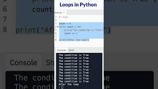 how do loops work in python?