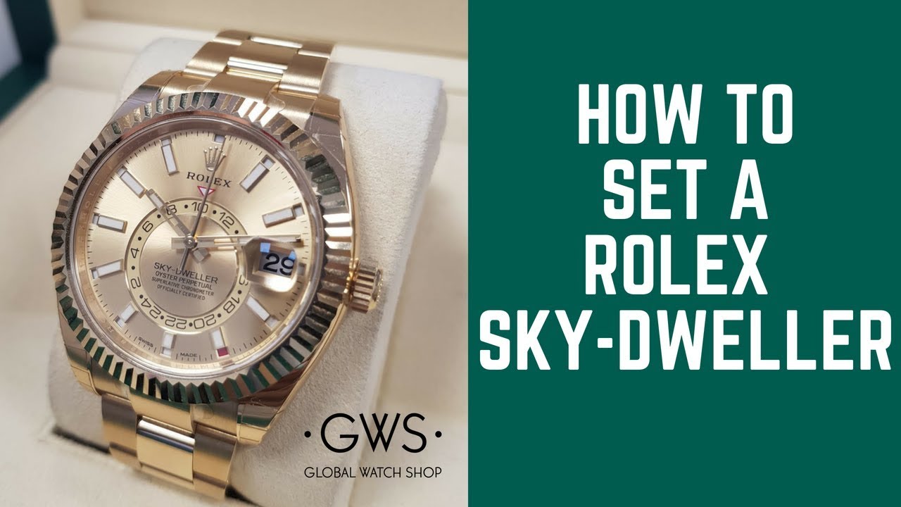 how to set a rolex sky dweller