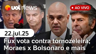 Download Lagu Moraes ameaça prender Bolsonaro; Fux vota contra tornozeleira; tarifaço de Trump | UOL News ao vivo MP3 Download Lagu Moraes ameaça prender Bolsonaro; Fux vota contra tornozeleira; tarifaço de Trump | UOL News ao vivo MP3