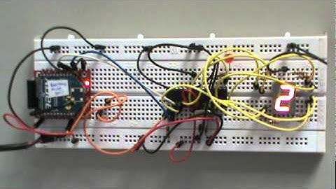 Display de 7 segmentos com microncontrolador AVR atmel Atmega328p