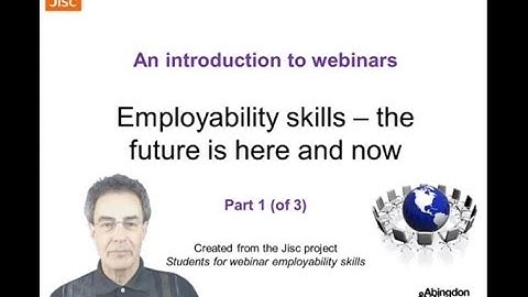 Introduction to Webinars Part 1