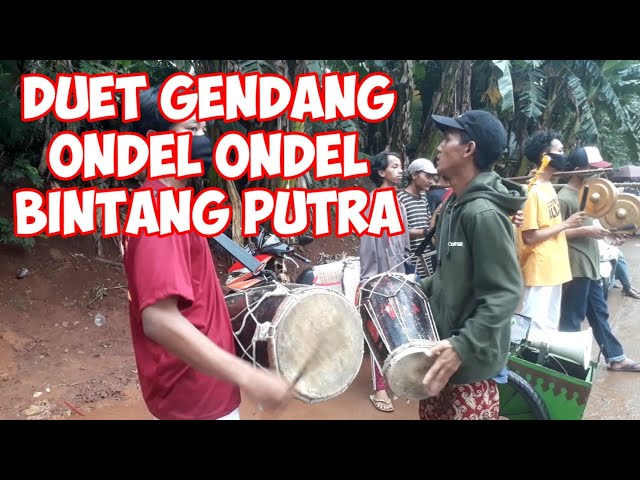 Duet gendang Ondel Ondel Bintang Putra 🔴 Deadly duet of ondel ondel drummer class=