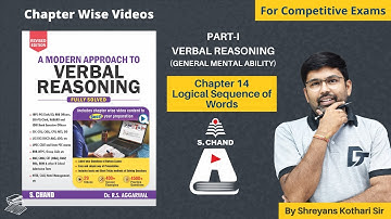 Logical Sequence of Words | A Modern Approach to Verbal Reasoning | S Chand Academy