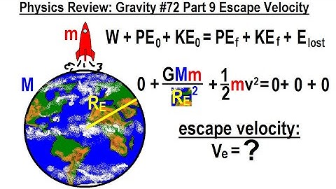 Physics Review: Gravity #72 Part 9 Escape Velocity
