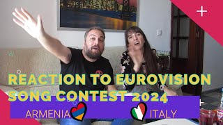 REACTION TO EUROVISION SONG CONTEST 2024. ARMENIA/ITALY