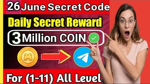 (Level 1-11 ) Memefi Secret Reward 3M Combo | 26 June memefi Secret tap combo reward | #newmemefi