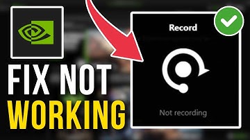 How To Fix GeForce Experience (NVIDIA App) Record Option Not Working