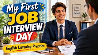 My First Job Interview Day 💼 | 5 Minutes English Listening practice | Slow English Podcast