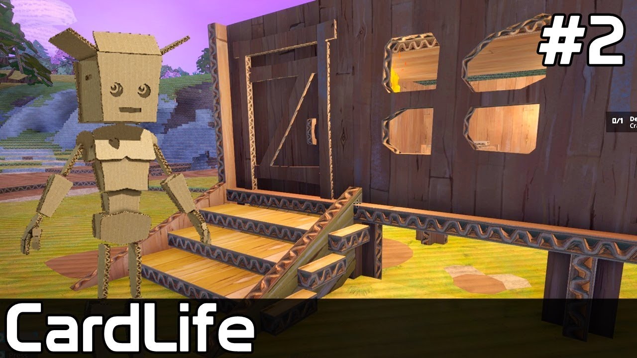 картонный мир игра. Cardlife v1. картонная игра на пк. 01. установить кард лайф.