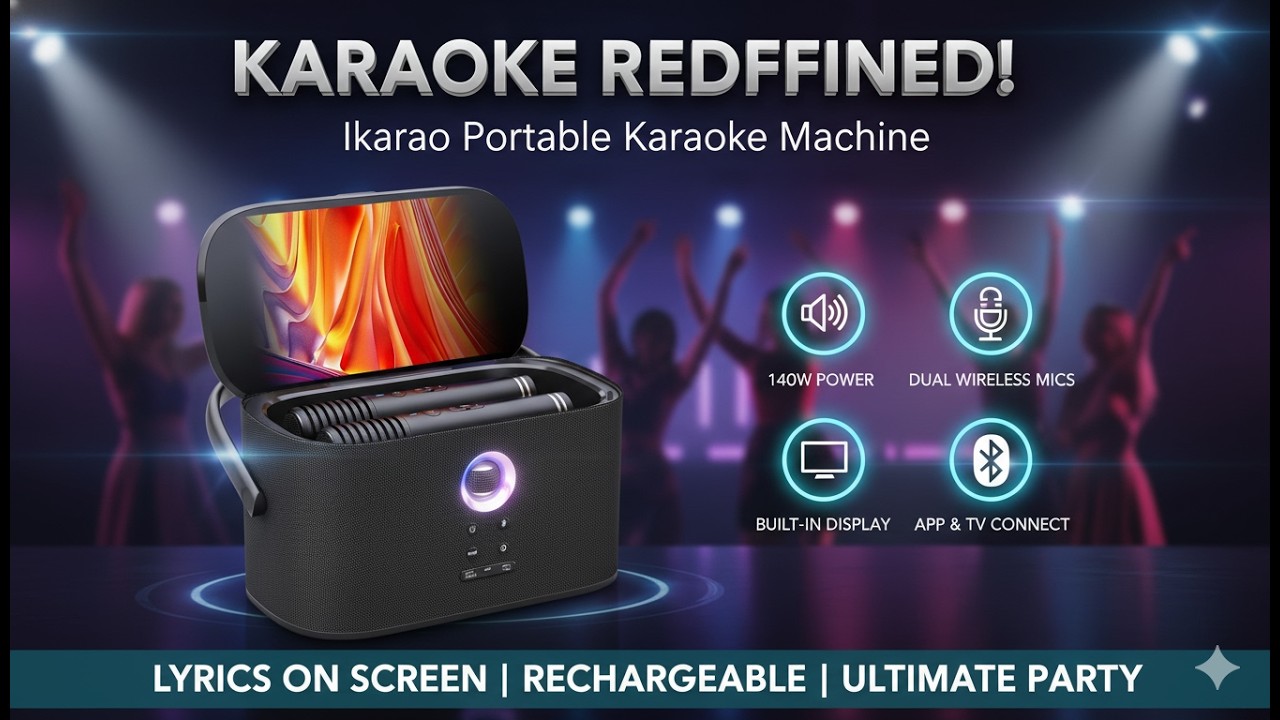 IKARAO Portable Karaoke Machine – Best 140W Home Party System?