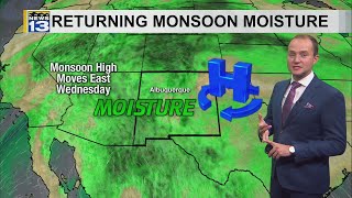 Storm chances increase through the week across New Mexico