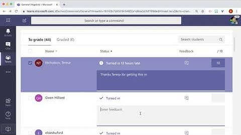 Provide feedback and score assignments quickly in Microsoft Teams