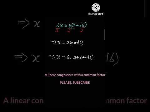 A linear congruence