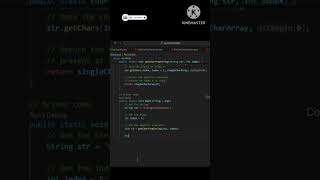 To Get a Character from String| String.getChars() method |@CodingwithShameera1 #java #programming