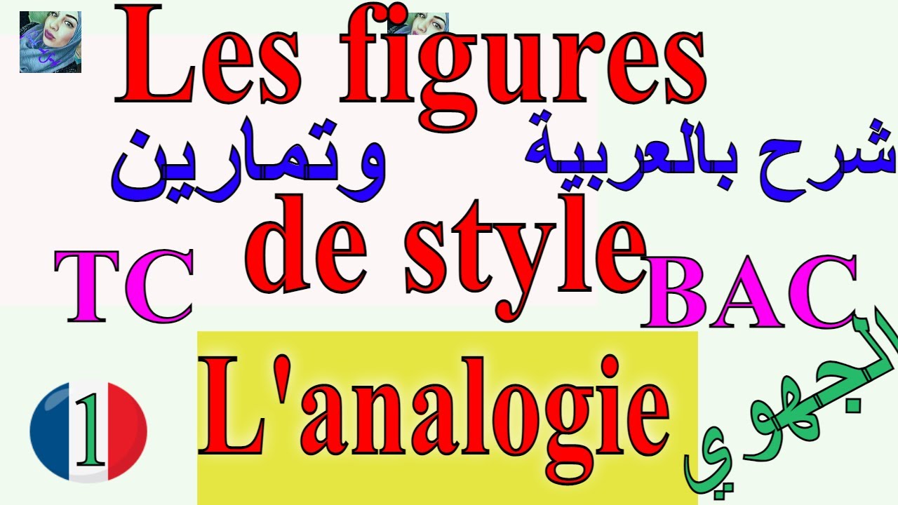 les figures de style #l'analogie#شرح بالعربية #تمارين # TC ,1/2 BAC