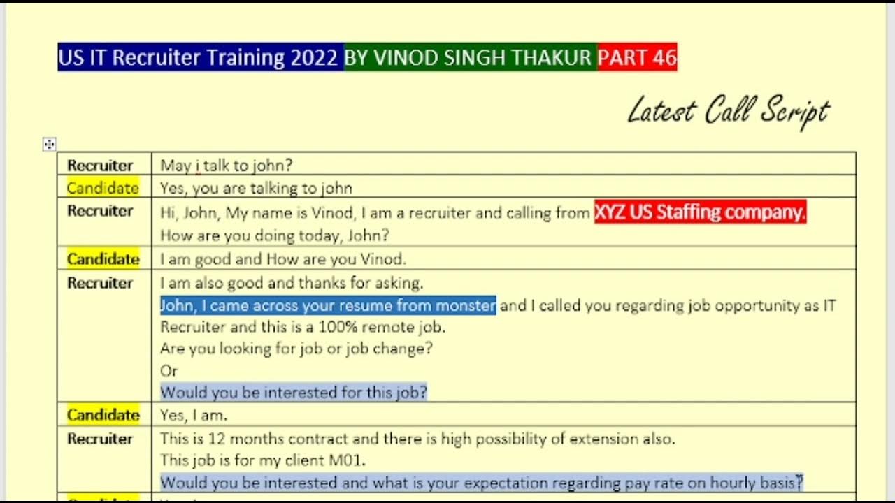 Call script
