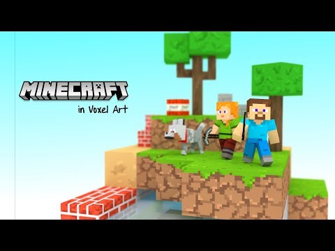 Minecraft 3d Diorama By William Santacruz