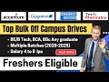 🔥Urgent Hirings | Accenture, Capgemini, Tech Mahindr Hiring | 8 LPA | Any graduate | 2025–2021 Batch
