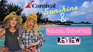 Carnival Sunshine REVIEW/ Nassau Bahamas Cruise🚢