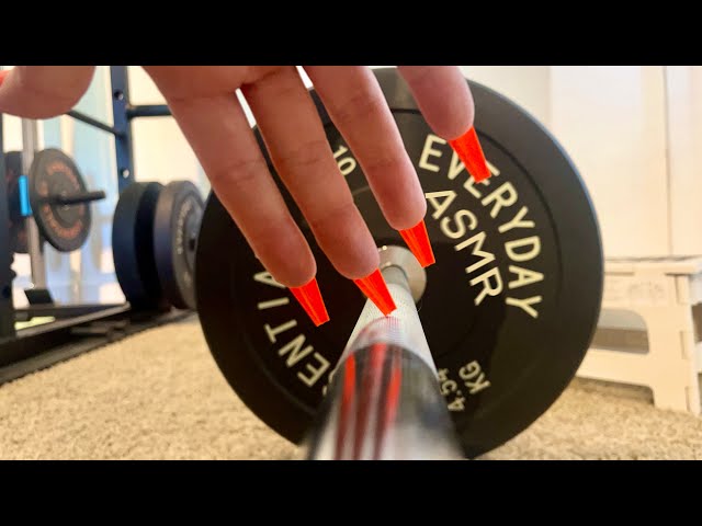 ASMR Around Home Gym - Fast Tapping / Scratching class=