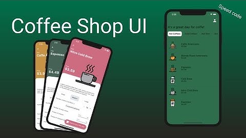 Coffee Shop - Flutter UI - Speed Code