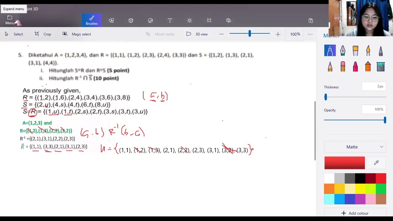 Madisk - Composition of relations, Invers, Complement of relations, Combining relations 