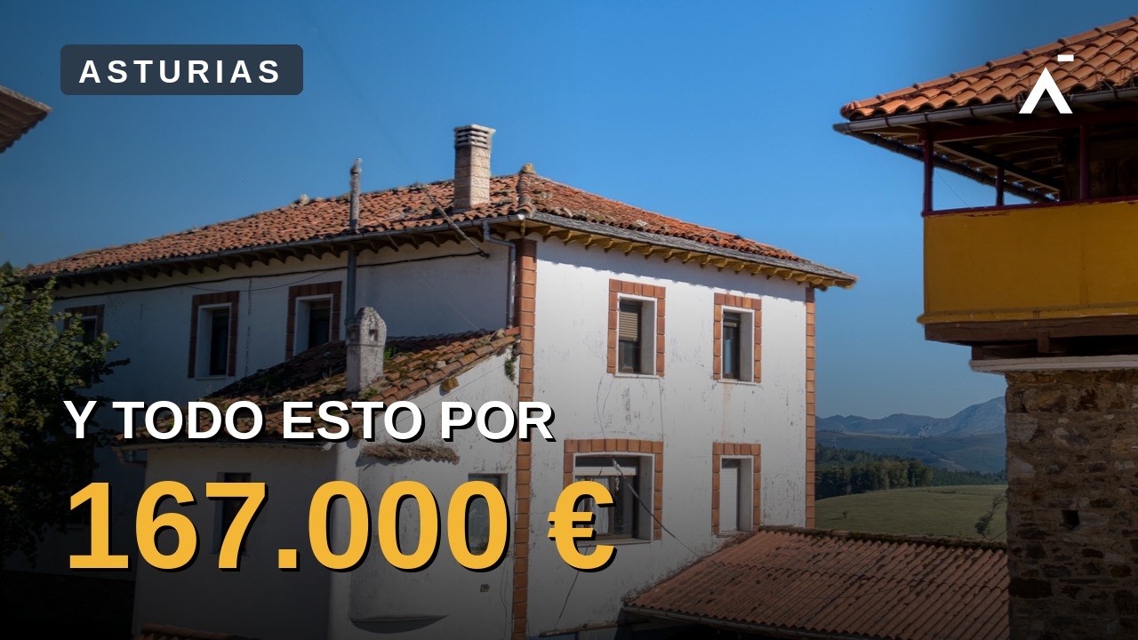 Casa con finca, panera y cuadras en Asturias · Visita completa