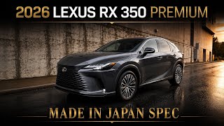 2026 Lexus RX 350 Premium | Cloudburst Gray | Made in Japan