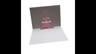 Eiffel Tower #2 Pop Up Card Tutorial - Origamic Architecture