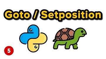 GoTo | Set Position - Python Turtle Graphics Tutorial 5