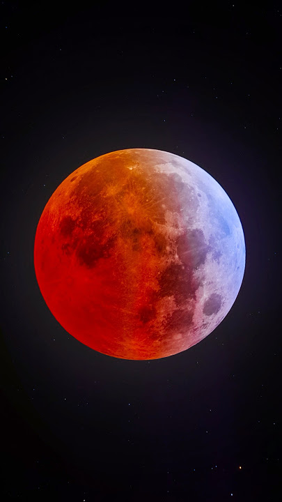 The Blood Moon of March 14th 2025,  captured from an 8” refractor telescope #bloodmoon #lunareclipse