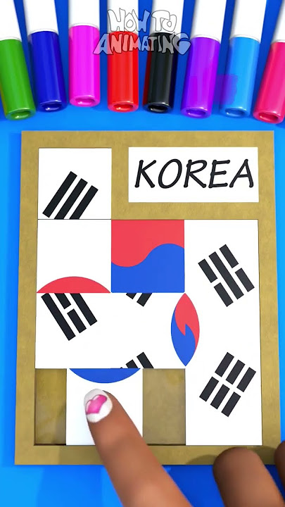 Make Korea 🇰🇷 Cardboard Crafts Games Puzzle Easy #shorts #korea #memes #diy #artandcraft