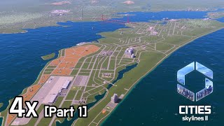 시티즈 스카이라인 2 - 맵: 보초도 4x (Part 1)