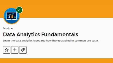 Data Analytics Fundamentals || Salesforce Trailhead