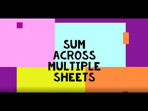 Sum across multiple sheets