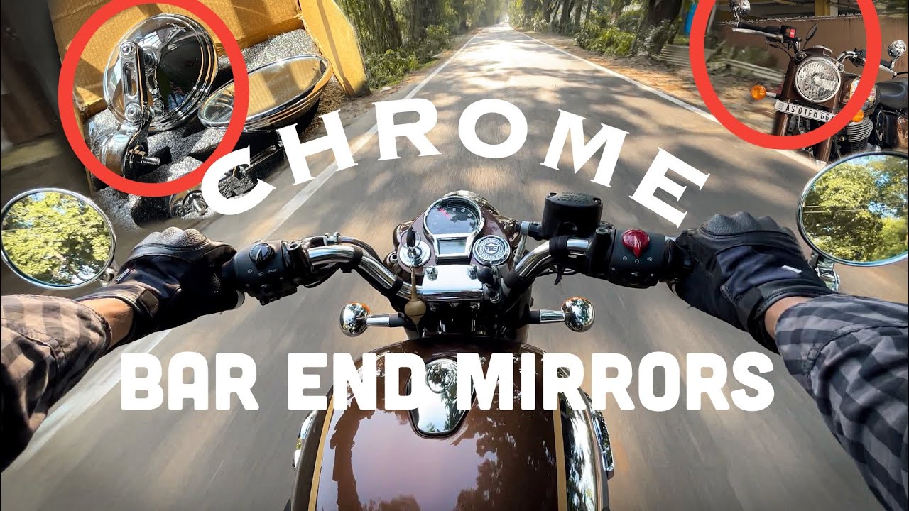 Royal Enfield Genuine Mass Added Mirror Kit For Classic 350 & 500 EFI – Chrome Pair