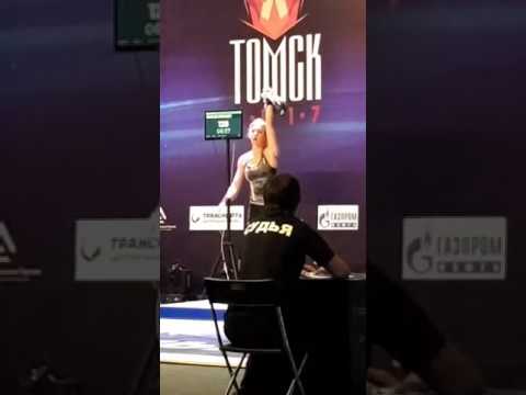 Финал Чемпионата России по гиревому спорту, рывок 63 кг - Васильева против Мякишевой