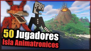 ¡Sobreviviendo en una Isla de Animatronicos Con Mis Seguidores en Minecraft! │ Lloramos del miedo