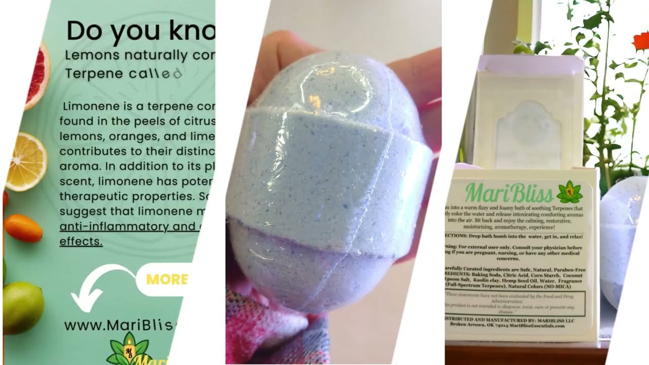 "Myrcene Bath Bomb Bliss: Elevate Your Relaxation with MariBliss Essentials"