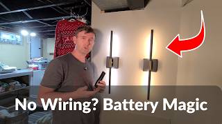 Battery Wall Sconces Review &amp; Testing | Dimmable 3-Color Remote 24" Set of 2 (No Wiring!)