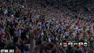 Boston Celtics 18-3 run vs Philadelphia 76ers UNCUT (05/03/2018)