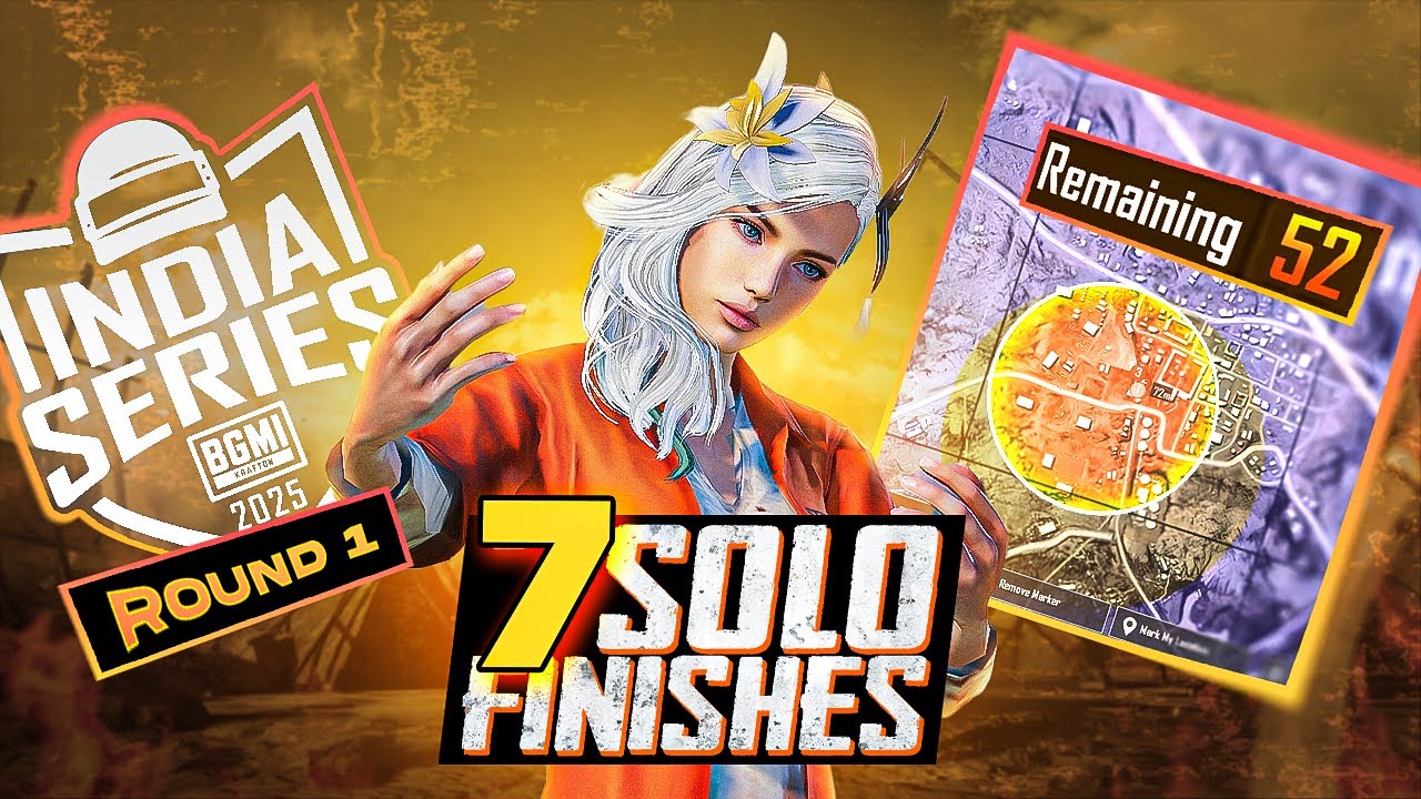 BGIS 2025 round 1 | solo 7 finish | full match pov | #bgis #bgmi - YouTube